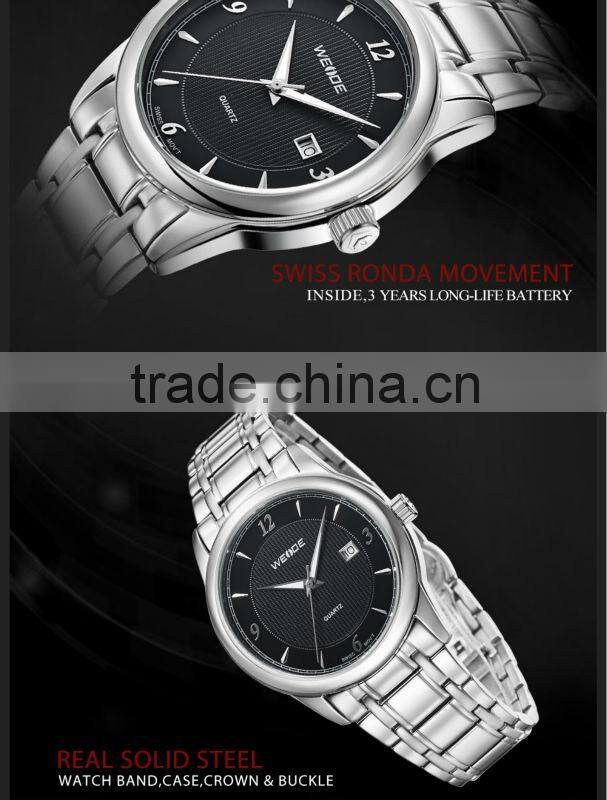 WEIDE 2014 New Watches Men Luxury Brand Watches 30 Meters Waterproof Relogio Dress wholesale china smart watches cheap