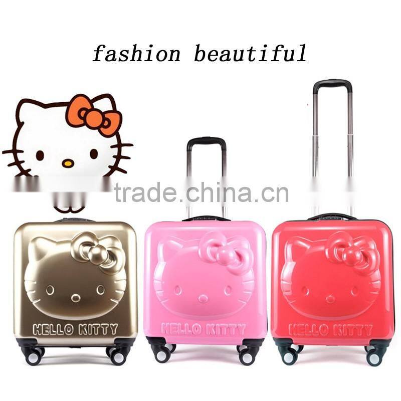 children department name and built-in caster functional kids suitcase