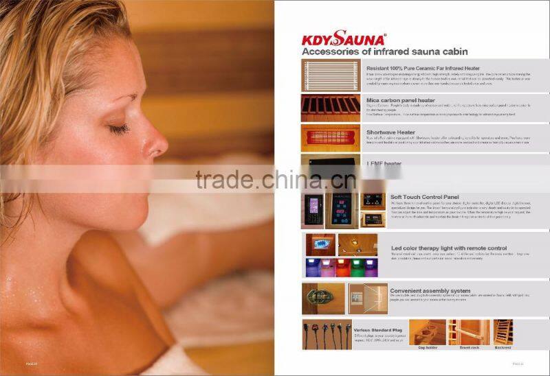 1 People Capacity and Red Cedar Solid Wood Type dry steam sauna room