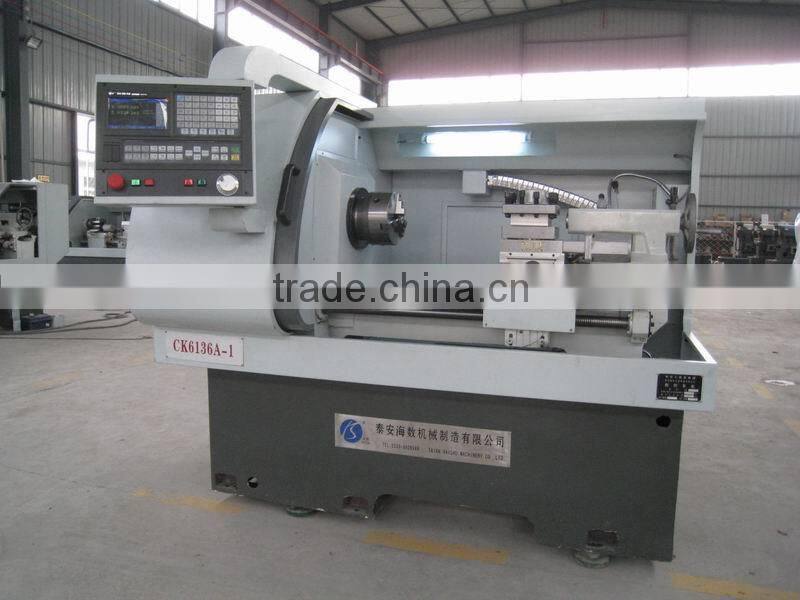 high precision horizontal revolver cnc lathe machine tool CK6136A-1