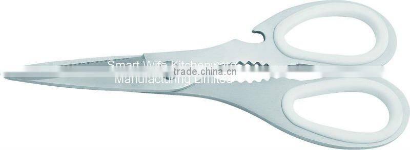 Stailess steel handle and blade shaped scissors