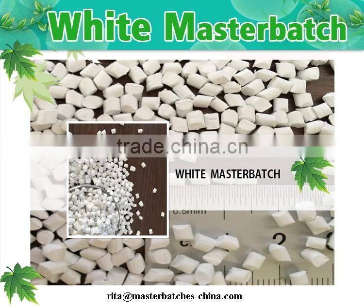Hot selling PE/PP/ABS/EVA/PS white masterbatch