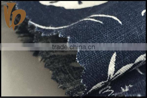 classical fabric printing indian clothing wholesale linen viscose fabric