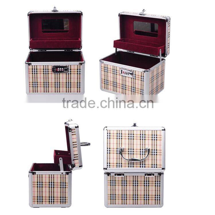 hot sale 2016 high quality Portable makeup case fashion cosmetics makeup case customize makeup box for market