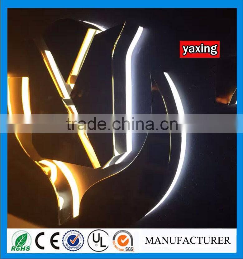 2016 Outdoor Waterproof Custom Metal Backlit Led Channel Letter