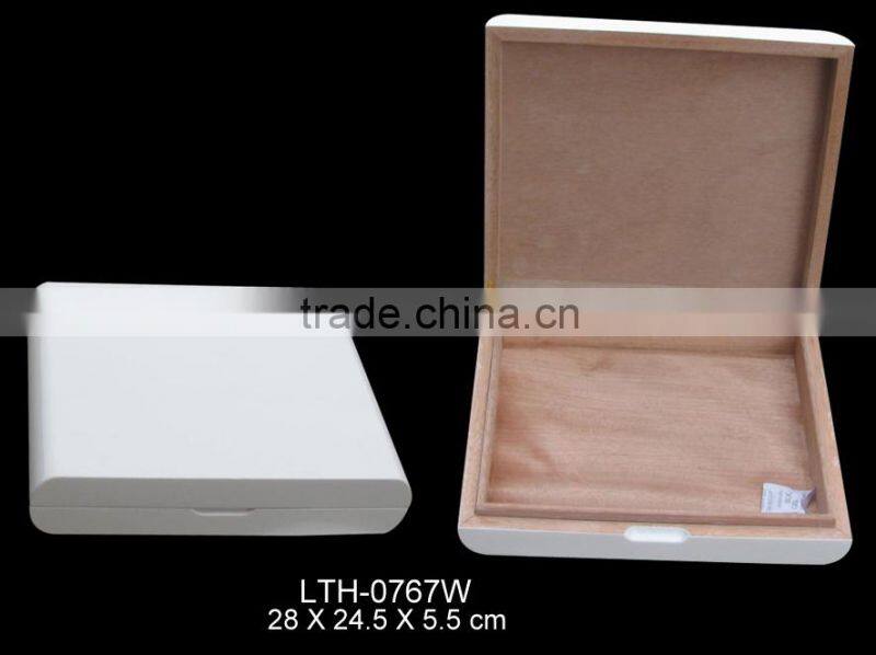 Lacquer finish wooden gift box