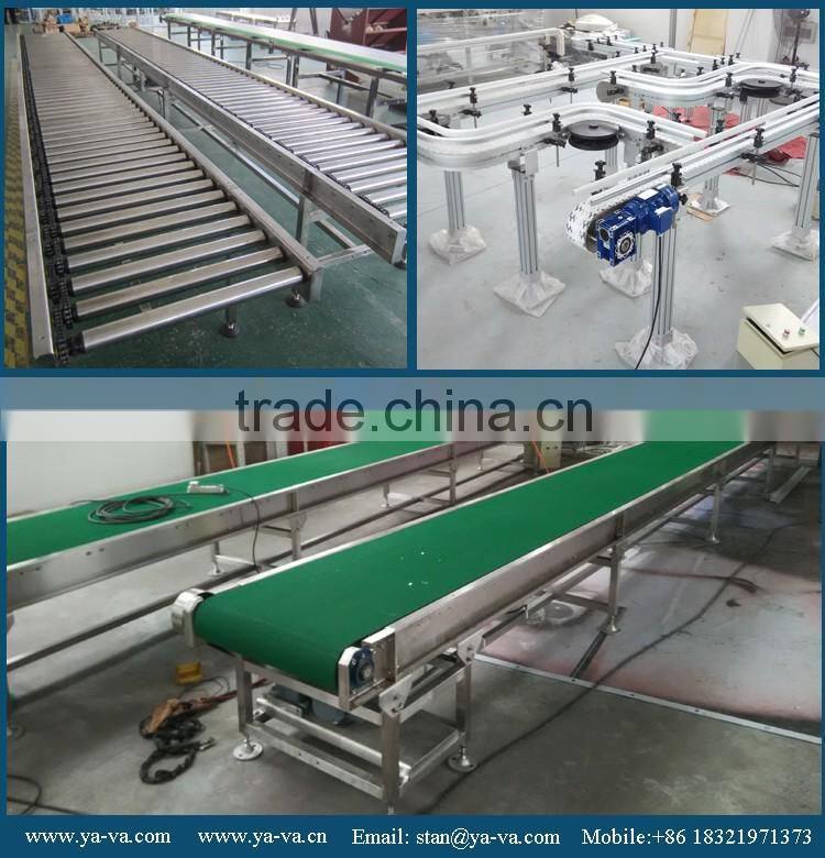 plastic incline belt conveyors for different industries