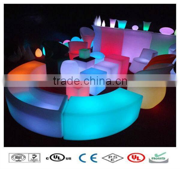 LED Used Commercial color changing led high end bar stools