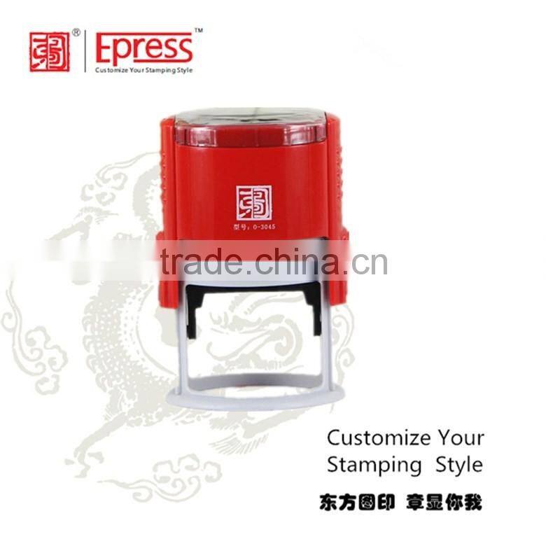 China suppliers custom oval self inking stamp with black ink cartridge