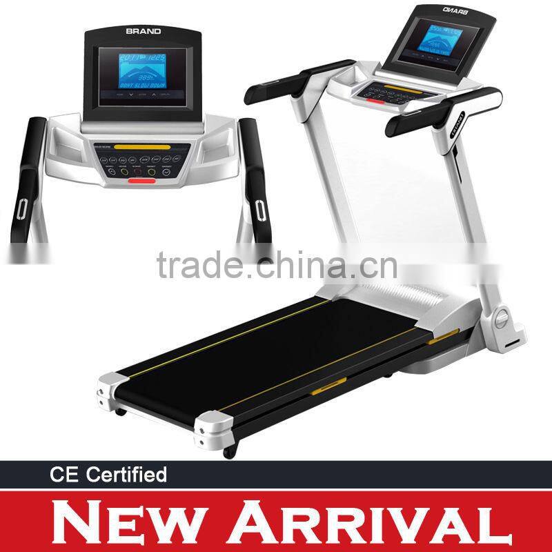 DC 2.5hp 1550x540mm running belt iphone ipad chargable treadmill fitness equipment