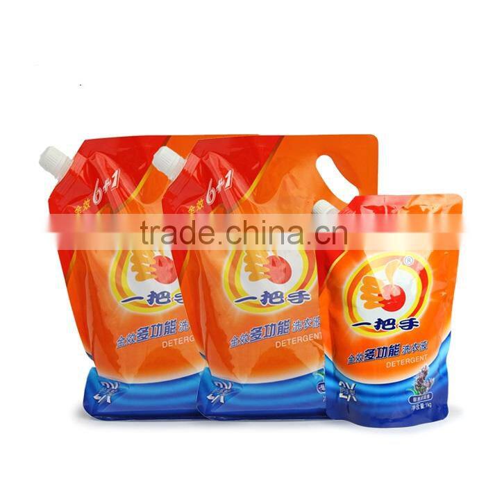 Liquid stand up pouch with spout /stand up bag with Nozzle