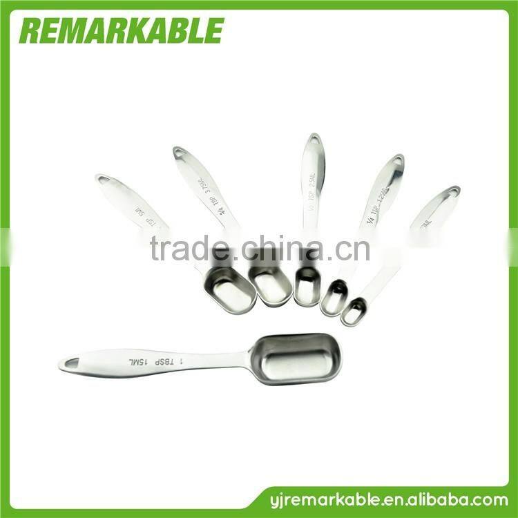 FDA/LFGB 3pcs Wholesale Custom Stainless Steel Measuring Spoon Set