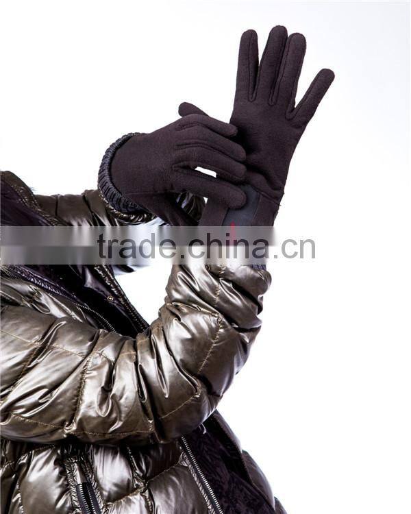 XTY Adjustable Men's Motorcycle Gloves for Winter Fleece Blocks Wind Waterproof Anti-slip with Zipper Sport/Driving/Ski/Bike