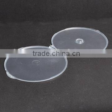 High Quality 19G Single Slim Clear CD DVD Round Clam Shell Case