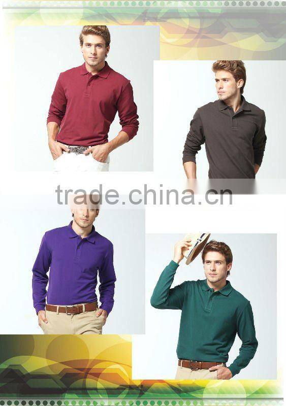 2012 Classic men's pique golf polo shirt