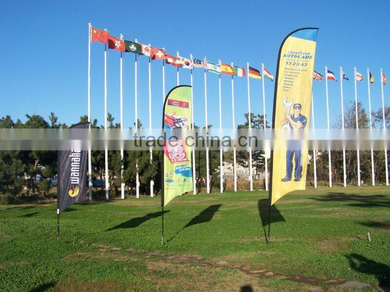 Push In Carbon Composite Bow Flag Pole With Oxford Bag