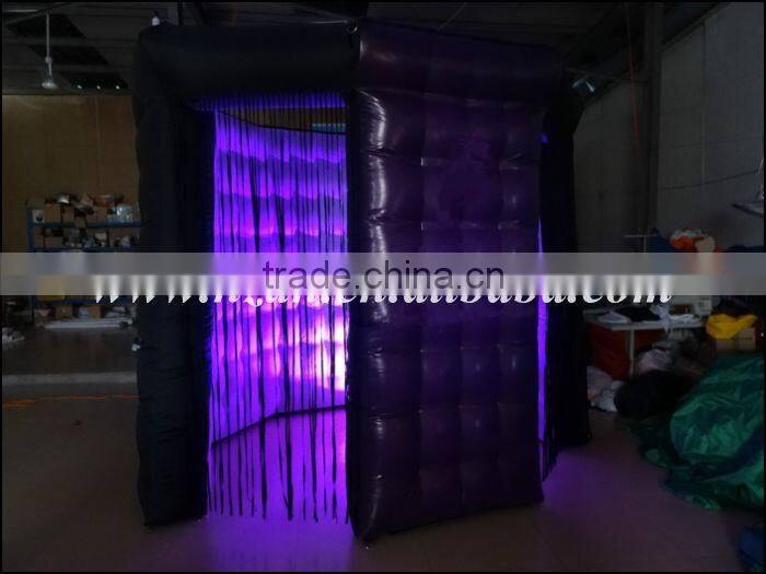 Events Decoration Led Inflatable Photo Booth with Two Door for Sale