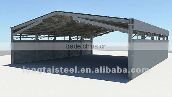 prefabricated metal airplane hangar