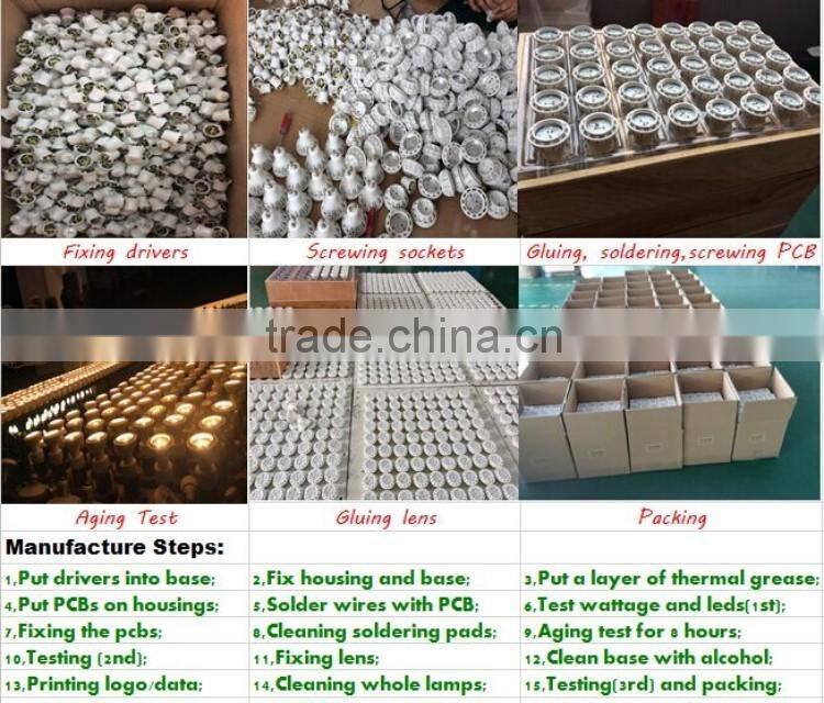 ra80 600lm 220v 60 beam angle gu10 7w led spotlight