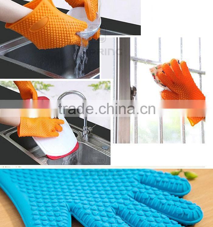 Silicone Oven Mitts,Heat-resistant Grill BBQ baking silicon glove
