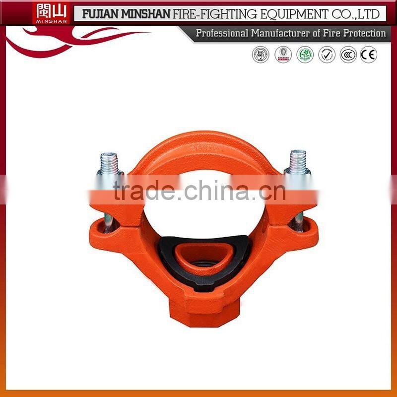 2016 pipe fitting cast iron Grooved equal tee reducing tee