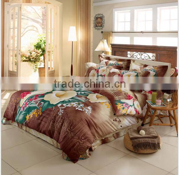 Painting 3d bedding set bed sheet Cotton bed linen sets