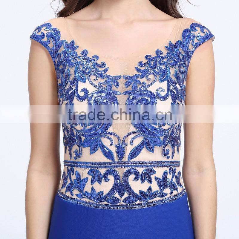 Hot sale high quality elegant flooring sexy evening dress 2016
