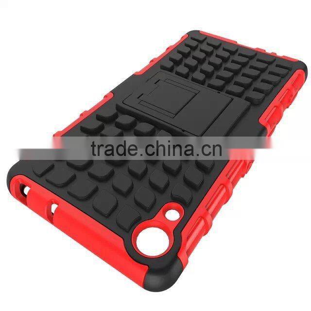 Hot Selling Impact Armor Silicone plastic Shockproof Kickstand phone cases cover for Sony Z4