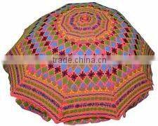 Hot sale indian handmade embroidered garden umbrella Home / Hotel / Function Decor Beautiful sun garden Umbrellas