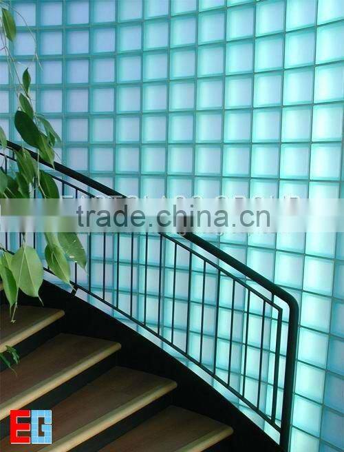 clear glass brick