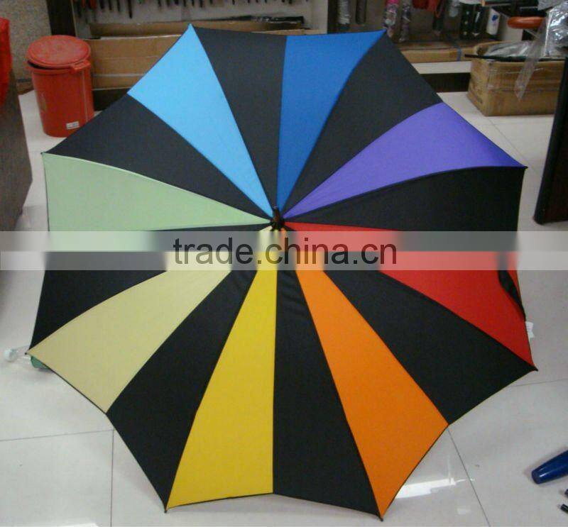 2012 auto open new maple leaf shape straight umbrella