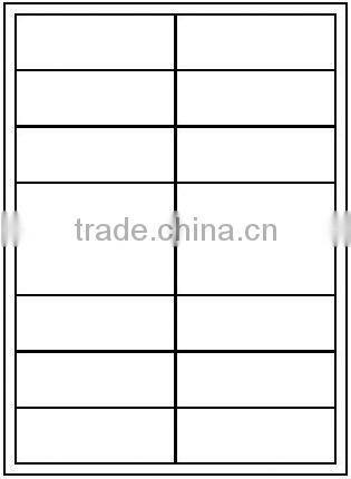 Self Adhesive White Address Label 99 x 34 mm (with margin)