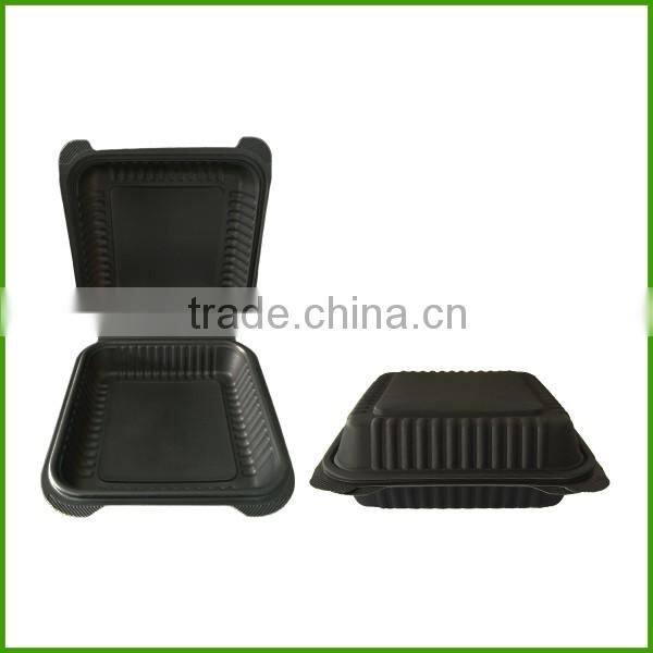 OEM Service Supply disposable plastic packaging black square tray
