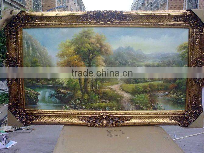 hot sale new style 24x36" wall resin moulding antique gold oil painting frame painting frame