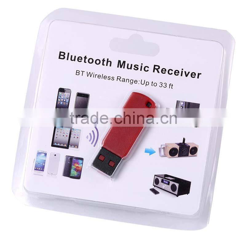 Portable Bluetooth USB Audio Transmitter&Receiver For Car Speaker