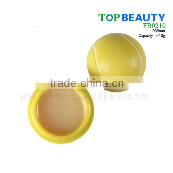 FB0210 Fashion Cute Tennis Lip Balm Ball Container