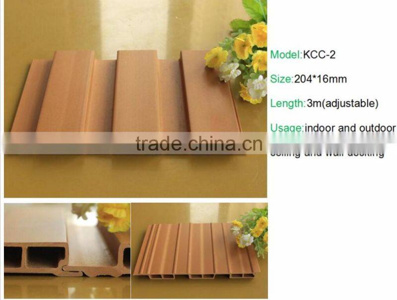 PVC wood wall panel and ceiling 204 WPC great wall board