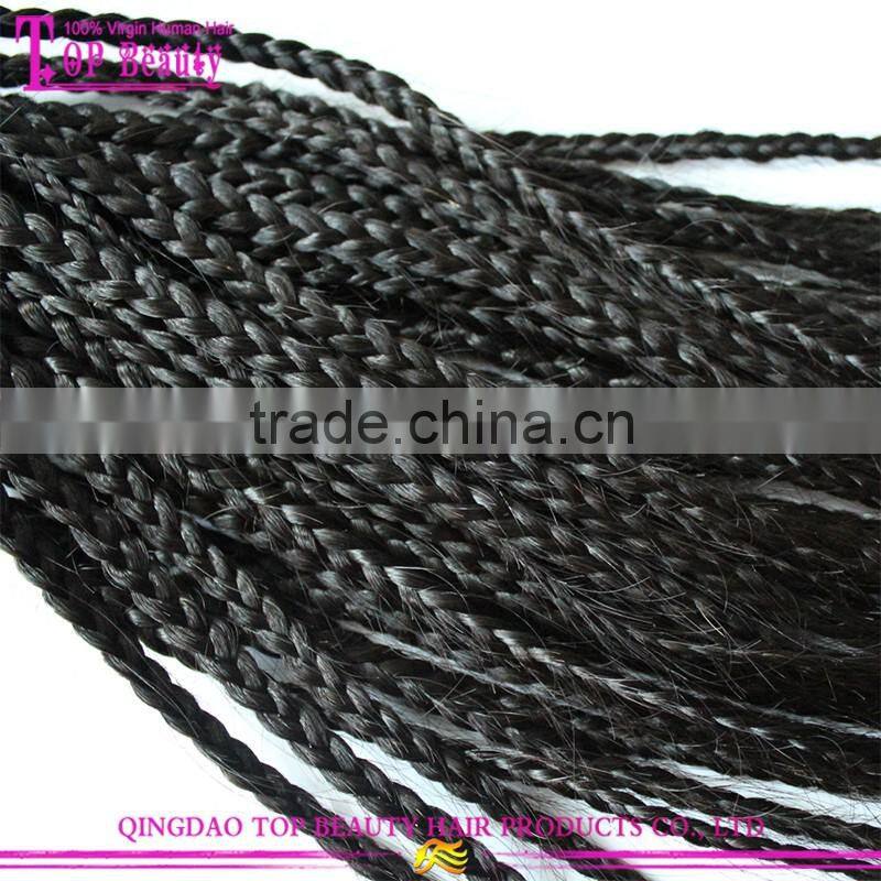 Factory wholesale direct remy brazilian micro braid hair extensions track hair braid