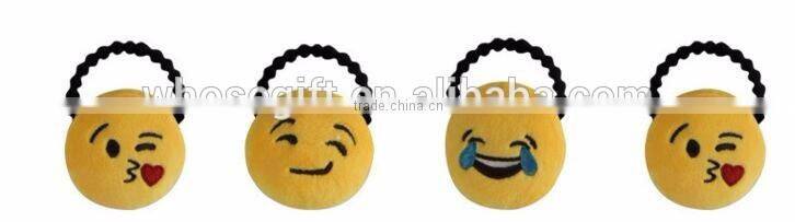 Fashion Stuffed Plush Soft Toy Key Chains mini emoji keychain