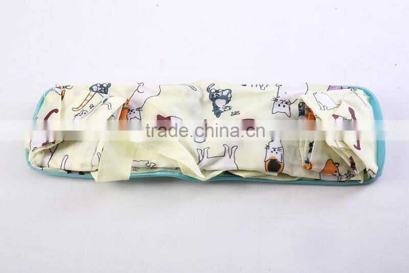 eco advertising 190d foldable tote shopping polyester bag