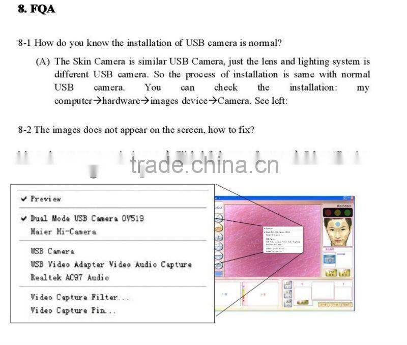 hot sale visia skin analysis machine HT-907