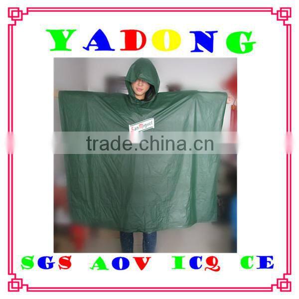 pvc army rain poncho