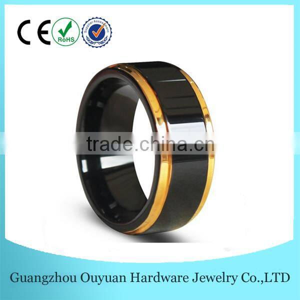 8MM Rose Gold Tungsten Carbide Ring, Brushed Two Tone Tungsten Carbide Ring, Hot Sale Tungsten Ring