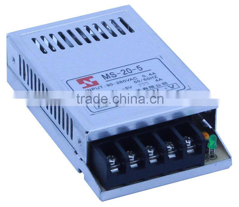 CE RoHS Universal AC Input 20W 5V Power Supply MS-20-5