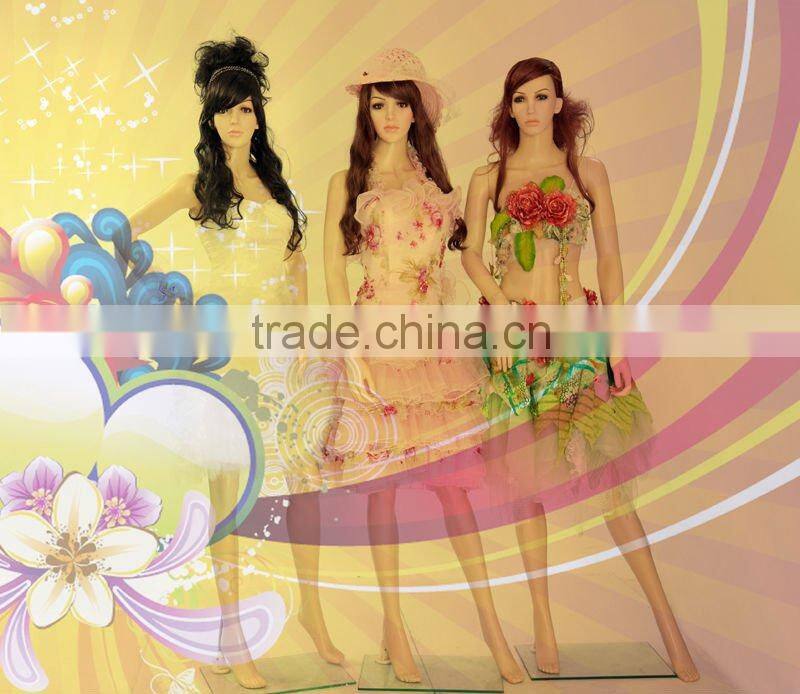 Fashion Plastic women Dress Form for Window Display