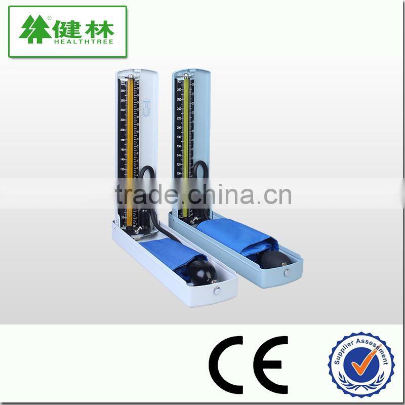CE approved popular latex medical diagnostic Aluminum box mercurial sphygmomanometer