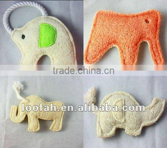 organic loofah elephant toy