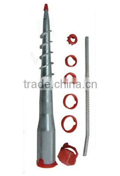 ground screw pole anchor, GALVANIZED SCREW GROUND ANCHOR