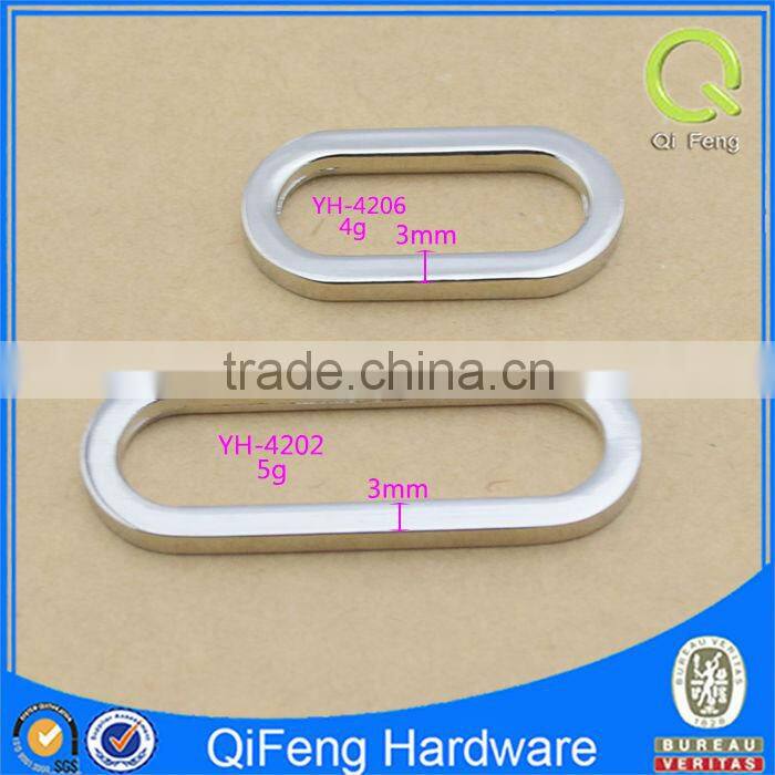 oval ring zinc alloy nickel color hardware