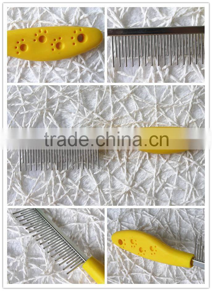 Plastic bulk cute pet comb on Alibaba